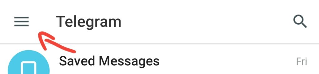 telegram menu