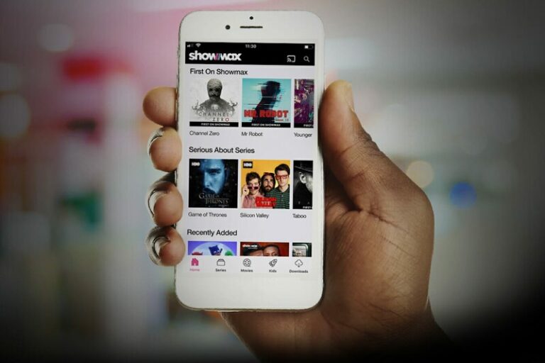 Showmax on a phone