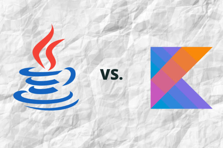 Java vs Kotlin: Which Is Better for Android Development? Java and Kotlin logos on white background