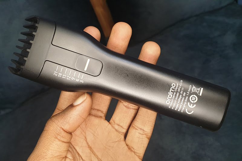 Oraimo Smart Clipper from the back
