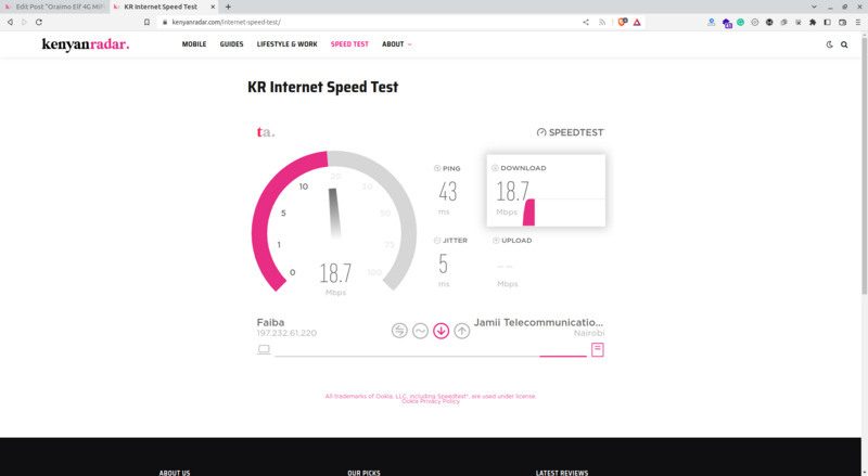 Kenyan Radar speed test