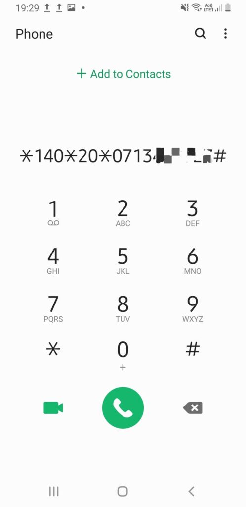 Safaricom Sambaza USSD