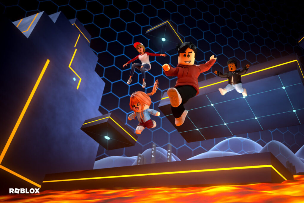 Roblox characters jumping