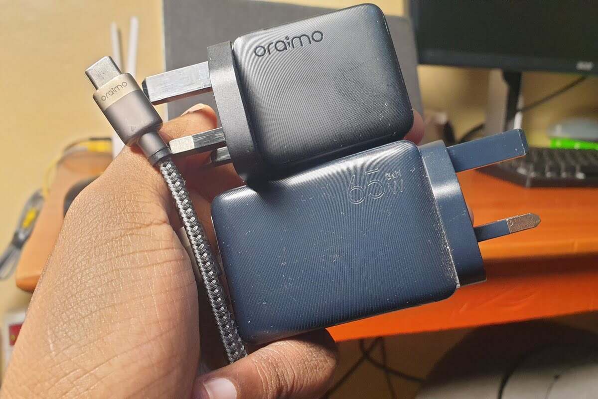 oraimo charger heads and usb c cable