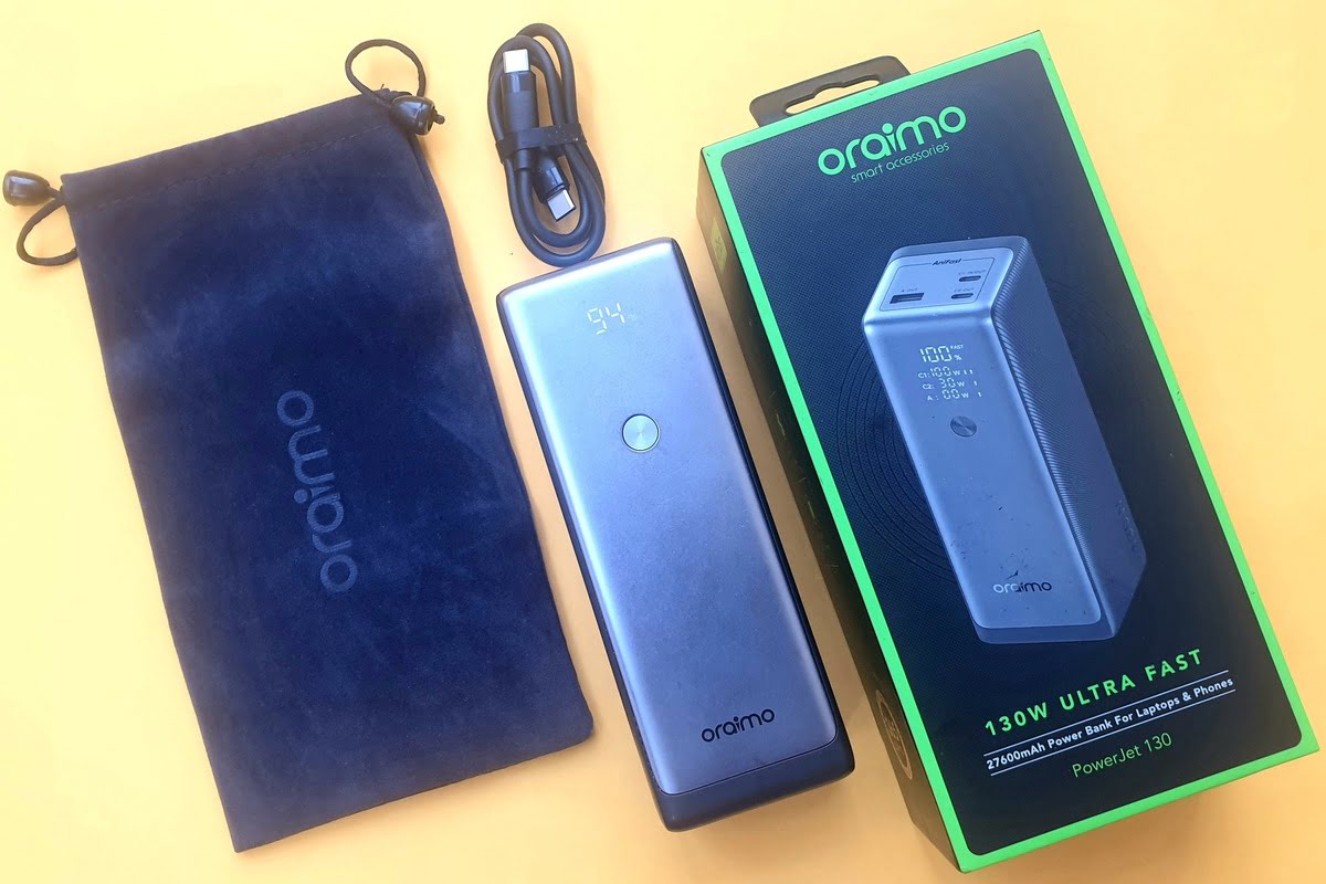 oraimo powerjet 130 unboxing