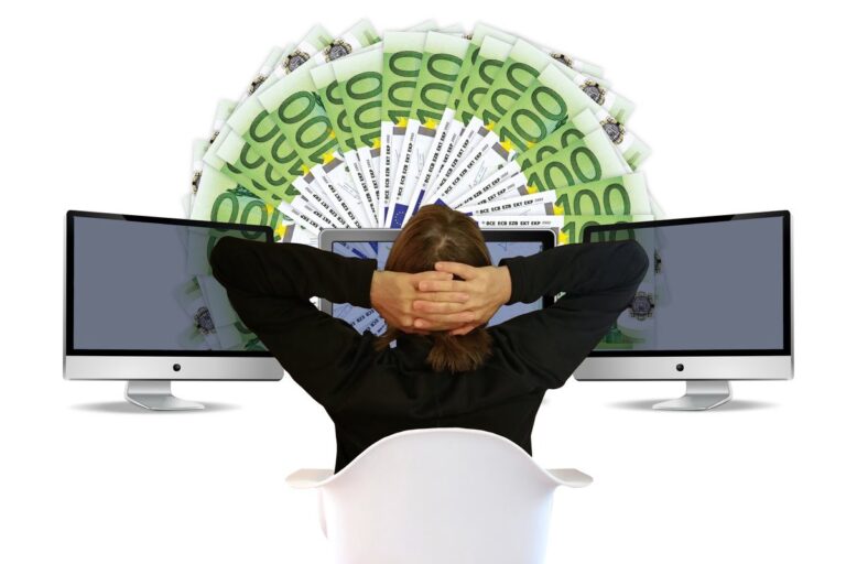 Stop Waiting for 1,000 Subs: Start Selling From Your First YouTube Video Illustration of desktop and man looking at money