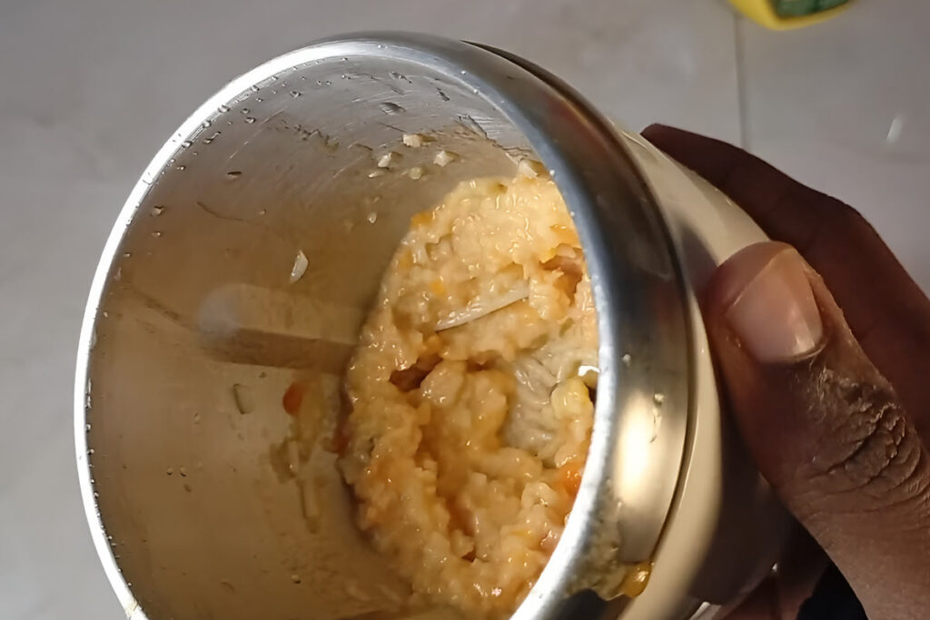 Pasta and fish that I blended on the oraimo nutricook blender