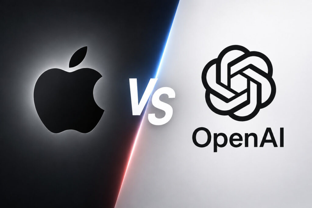 Apple and OpenAI logo side by side
