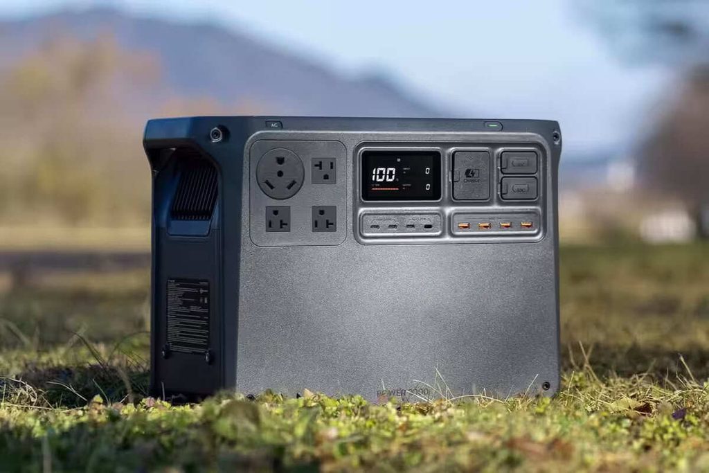 A power station on grass